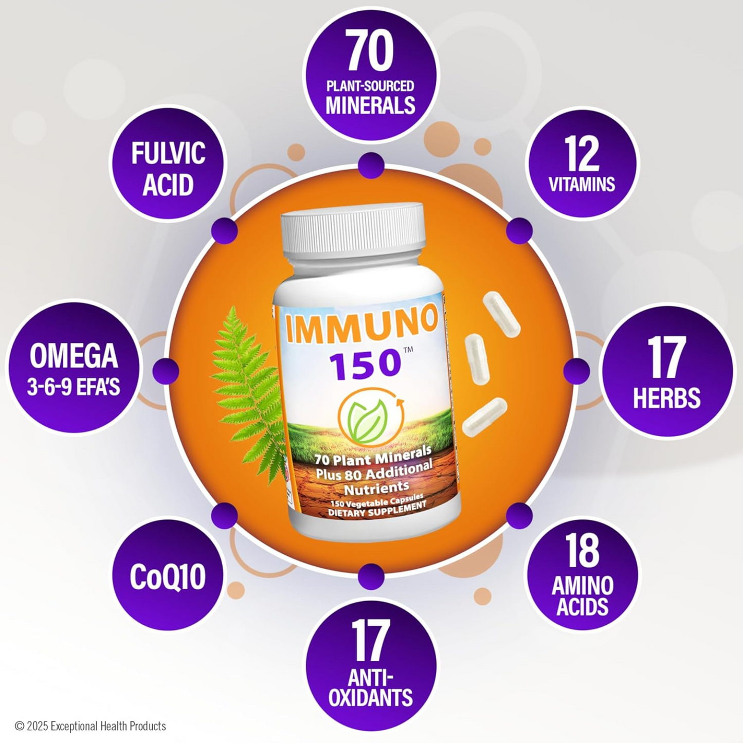 Daily Immune Support Supplement | 150 Capsule Formula